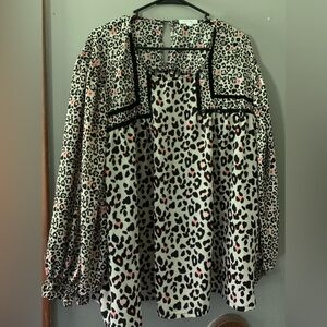 Maurice’s plus size 3X leopard print blouse
